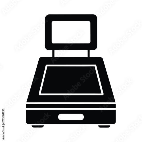 Point Of Sale System Icon, Retail Checkout, Cash Register Design
