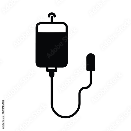 Fluid Infusion Bag Minimal Vector