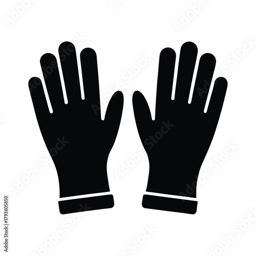 Protective Gloves Icon Safety Equipment Handwear Essential Gear