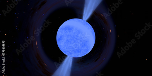 Obraz na plátně Lich Pulsar PSR B1257+12 - Lich, also known as PSR B1257+12, is a pulsar type neutron star located in the constellation Virgo