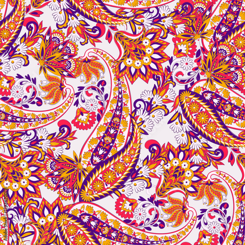 Paisley Seamless pattern fashion design. Vector pattern for textile design and fabrics.