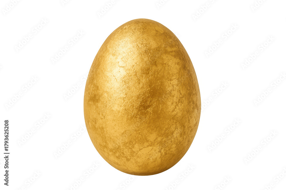 Fototapeta premium Golden egg symbolizing wealth, luxury, and success