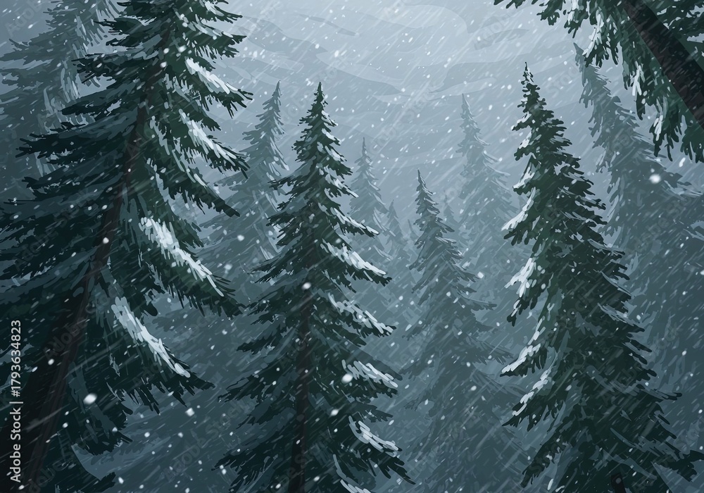 Fototapeta premium Christmas and New Year Winter Holiday Background