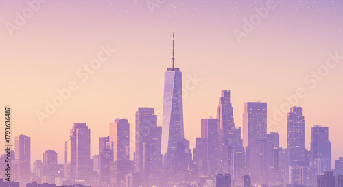 Dreamy Pastel Skyline