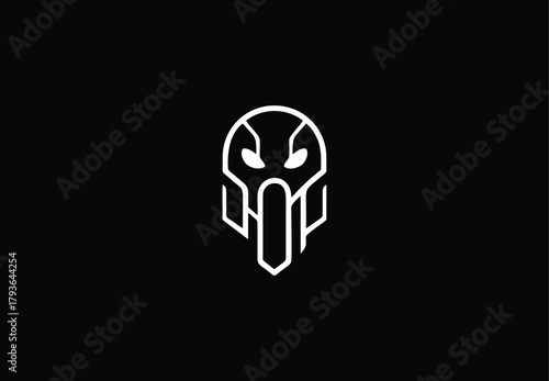 Spartan helmet Logo design for your company branding