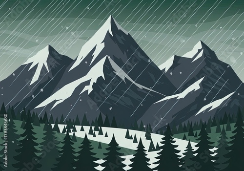 Christmas and New Year Winter Holiday Background