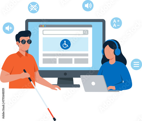 Accessible Technology Support System with Assistive Devices and Digital Accessibility Solutions