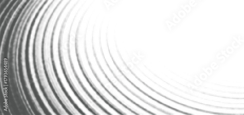 Abstract metallic circular wave background, silver gradient rings design, modern minimal vector texture, digital curved geometry concept with symmetry and futuristic depth