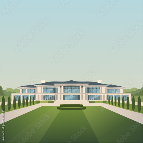 Mansion - expensive luxury multi-million-dollar real estate concept for billionaires