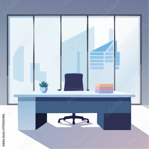 Corporate office - empty business room interior