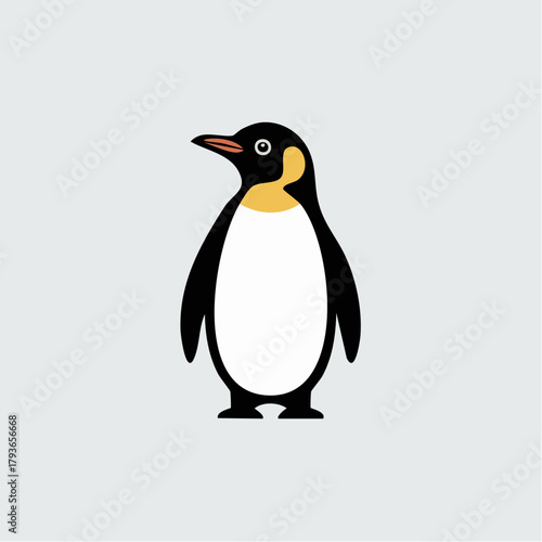 Penguin isolated on white