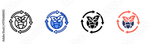 Natural Resources icon sheet multiple style collection