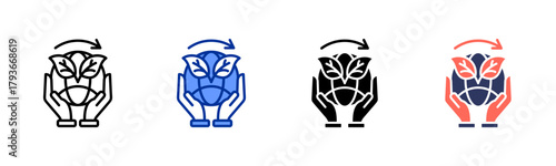 Sustainable Future icon sheet multiple style collection