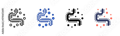 Ebola Virus icon sheet multiple style collection