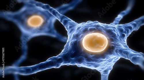 Detailed Neuron Cell Rendering for Neuroscience and Medical Illustration Purposes