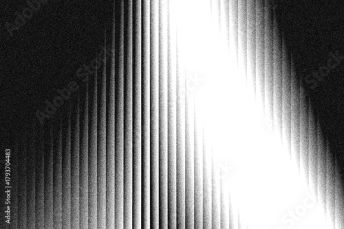 Abstract Monochrome Background with Vertical Stripe Pattern, Extreme Noise Texture, and Glitch Art Effect