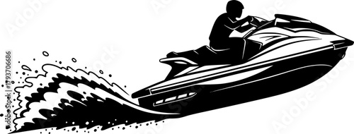 Jet ski silhouette, Jet ski vector, Extreme jet ski silhouette, Jet ski, Jet ski clipart set