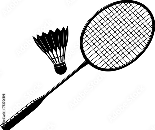 Badminton racket silhouette, Badminton Racket and shuttlecock silhouette, Badminton racket, Badminton racket clipart, Racket silhouette, Shuttlecock silhouette
