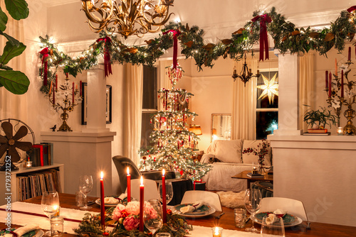 Cozy Vintage Holiday Scene at Home