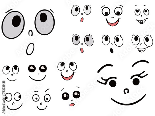 재미있는 표정, 얼굴 표정, 감정, 웃음, 미소, 놀람 등
