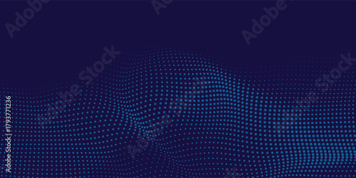 blue wavy halftone background. Dot pop art sport style modern background blue