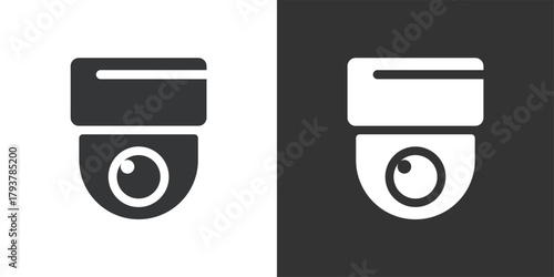 Security Camera icon. Solid glyph series icon