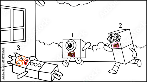 illustration of children playing together