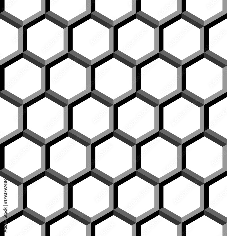 seamless pattern with hexagons