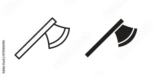 Axe icon collection with multiple styles. EPS10