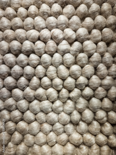 Loop pile carpet close up