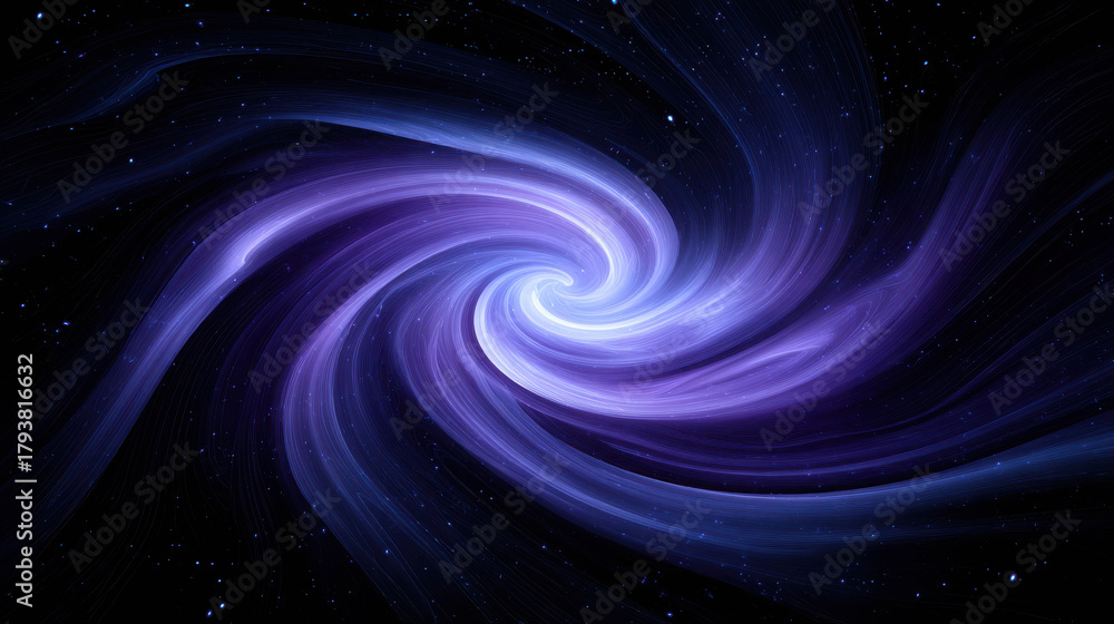 Fototapeta premium Ethereal Swirl of Starlight in a Cosmic Fantasy Scene with Smooth and Dreamlike Colors