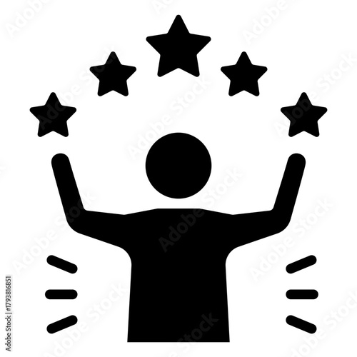 Confidence Mini Illustration Icon. Use For Modern Concept, Print, Ui, Ux Kit, Web And App Development. Vector Related To Business Finance, Management And More