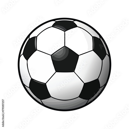 Classic soccer ball isolated on white background for sports