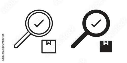 Inspection icon collection with multiple styles. EPS10