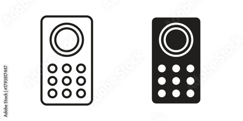 Interphone icon collection with multiple styles. EPS10