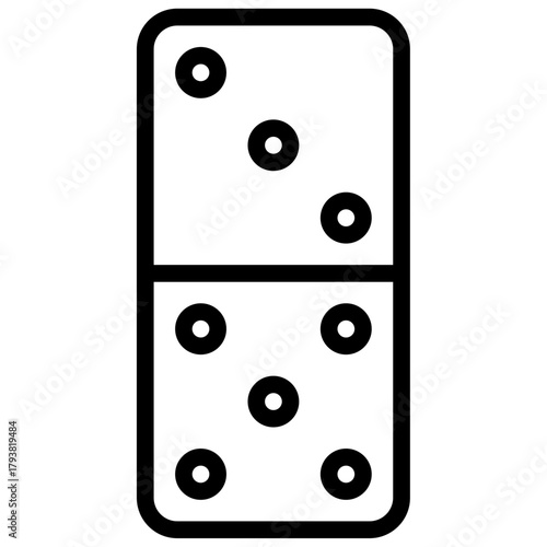 set of dominoes card icon