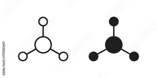 Particle icon collection with multiple styles. EPS10