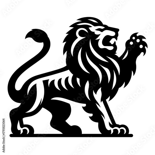 A Roaring Lion Full Body Stan...