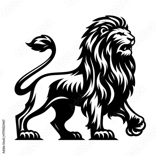 A Roaring Lion Full Body Stan...