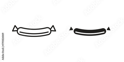 Sausage icon collection with multiple styles. EPS10