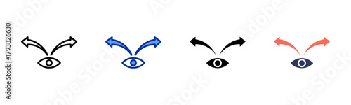 Seeing Both Sides icon set multiple style collection