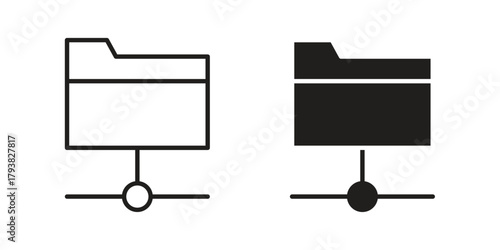 Store files icon collection with multiple styles. EPS10