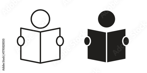 Student icon collection with multiple styles. EPS10