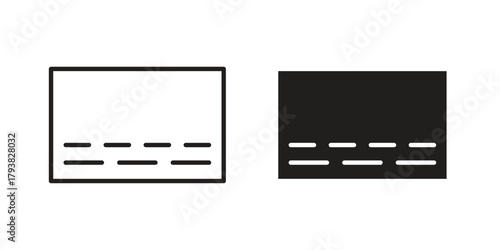 Subtitles icon collection with multiple styles. EPS10