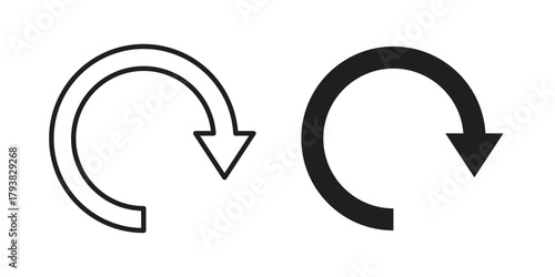 Time forward icon collection with multiple styles. EPS10