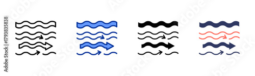 Nature Flow icon set multiple style collection