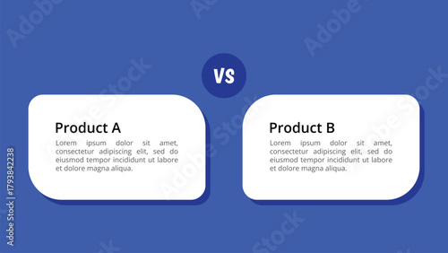 Product A vs Product B Comparison Infographic