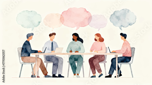 Creative Hands Organizing Thought Board with Colorful Sticky Notes