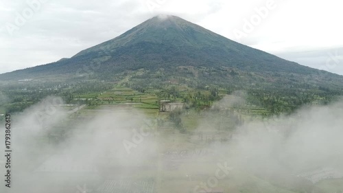mount merapi in spring