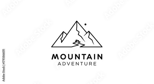Mountain Adventure Logo Design.